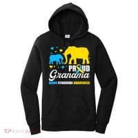 Proud Elephant Grandma Down Syndrome Awareness T21 Women's Hoodie thumb 0