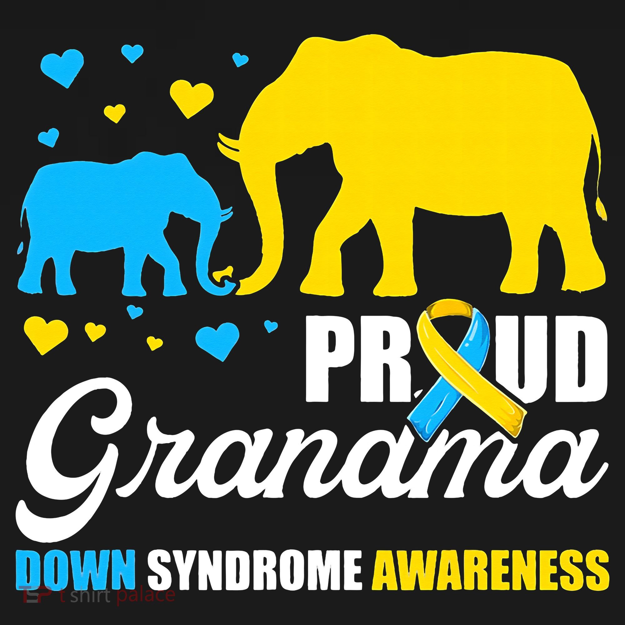 Proud Elephant Grandma Down Syndrome Awareness T21 Women's Tank Top
