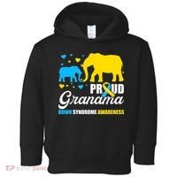 Proud Elephant Grandma Down Syndrome Awareness T21 Toddler Hoodie thumb 0