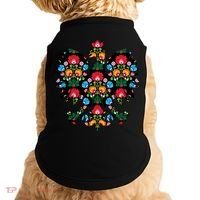 Polish Eagle Gift Poland Wycinanki Emblem, Polish Folk Art Fest Gift Doggie Tank thumb 0
