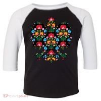 Polish Eagle Gift Poland Wycinanki Emblem, Polish Folk Art Fest Gift Toddler Fine Jersey T-Shirt thumb 0