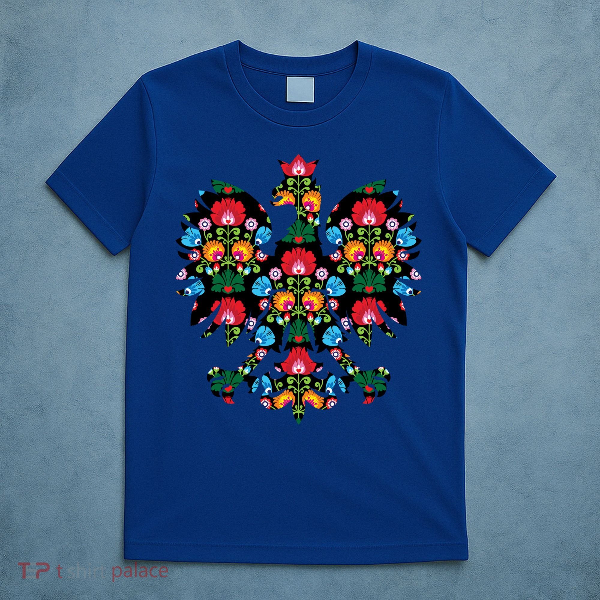 Polish Eagle Gift Poland Wycinanki Emblem, Polish Folk Art Fest Gift T-Shirt