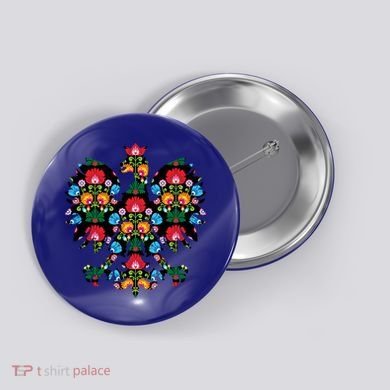 Polish Eagle Gift Poland Wycinanki Emblem, Polish Folk Art Fest Gift Button