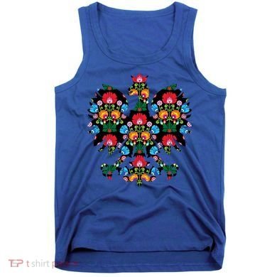 Polish Eagle Gift Poland Wycinanki Emblem, Polish Folk Art Fest Gift Tank Top