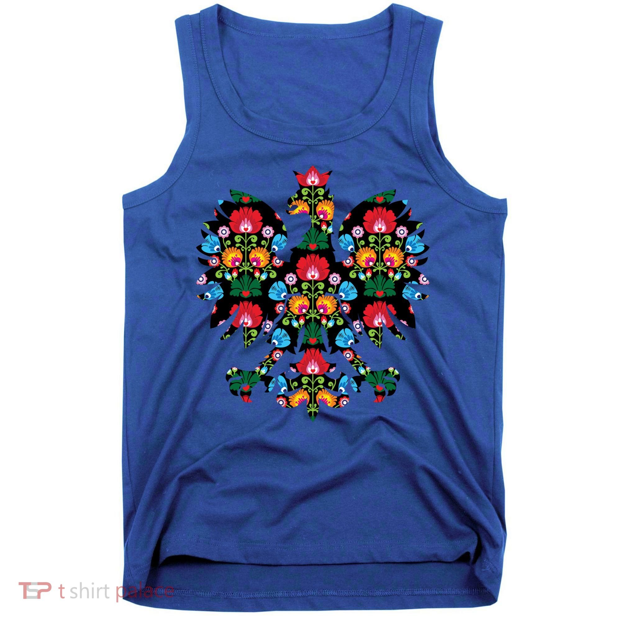 Polish Eagle Gift Poland Wycinanki Emblem, Polish Folk Art Fest Gift Tank Top