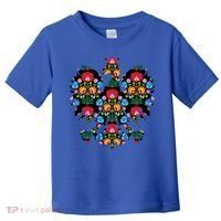 Polish Eagle Gift Poland Wycinanki Emblem, Polish Folk Art Fest Gift Toddler T-Shirt thumb 0