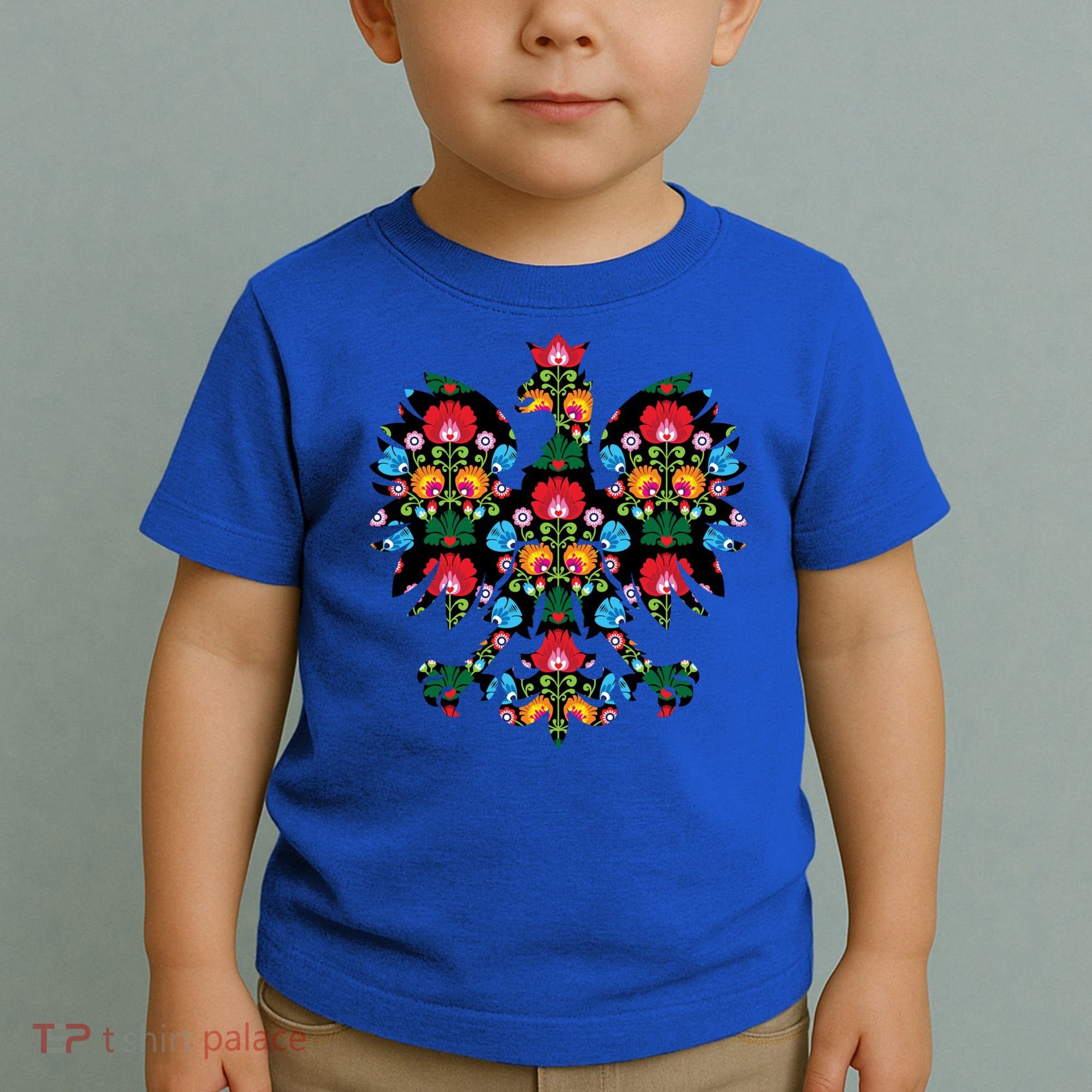 Polish Eagle Gift Poland Wycinanki Emblem, Polish Folk Art Fest Gift Toddler T-Shirt
