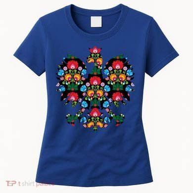 Polish Eagle Gift Poland Wycinanki Emblem, Polish Folk Art Fest Gift Women's T-Shirt