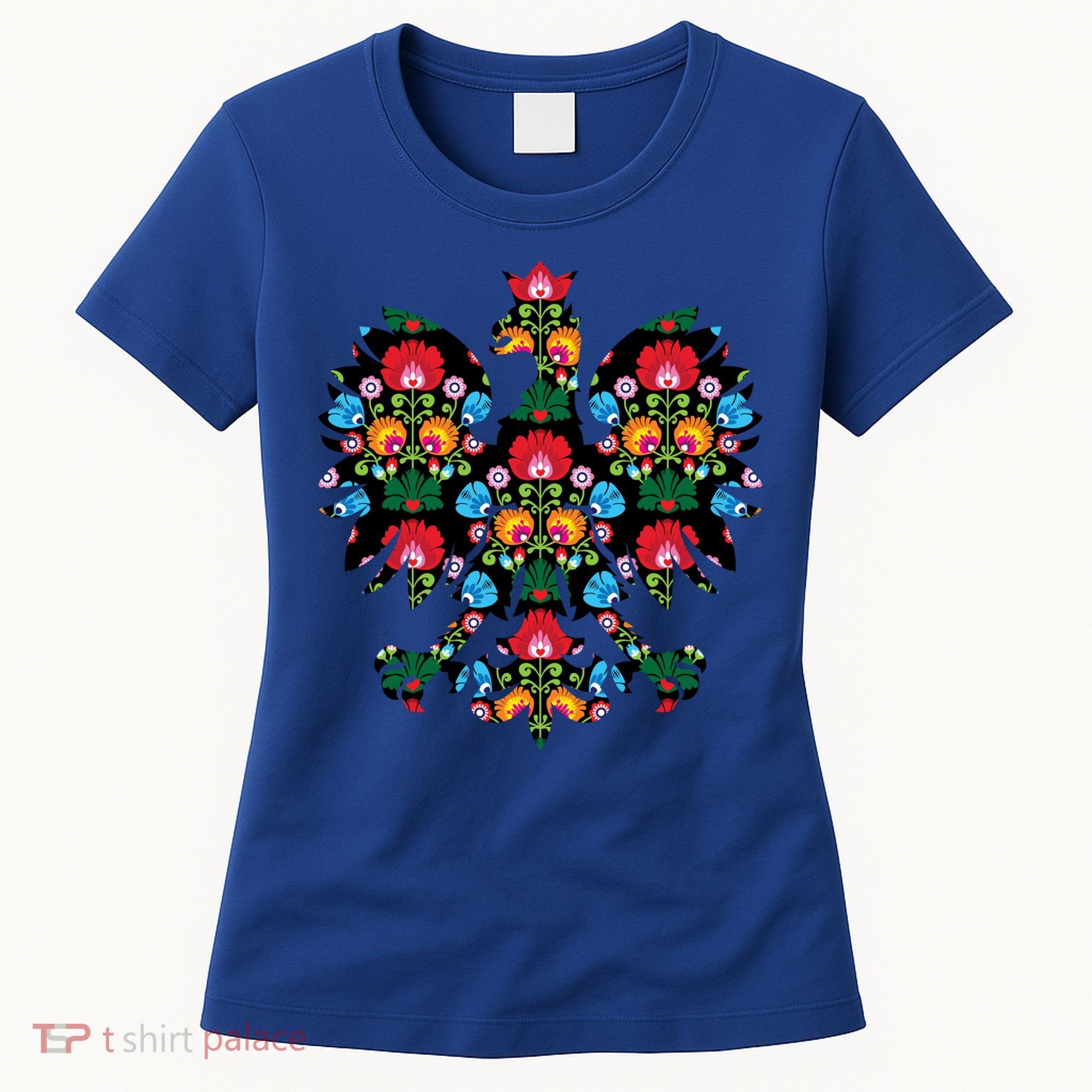 Polish Eagle Gift Poland Wycinanki Emblem, Polish Folk Art Fest Gift Women's T-Shirt