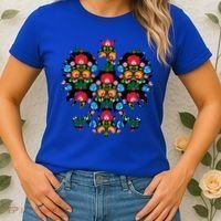 Polish Eagle Gift Poland Wycinanki Emblem, Polish Folk Art Fest Gift Women's T-Shirt thumb 2