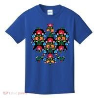 Polish Eagle Gift Poland Wycinanki Emblem, Polish Folk Art Fest Gift Kids T-Shirt thumb 0