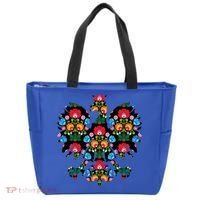 Polish Eagle Gift Poland Wycinanki Emblem, Polish Folk Art Fest Gift Tote Bag thumb 0