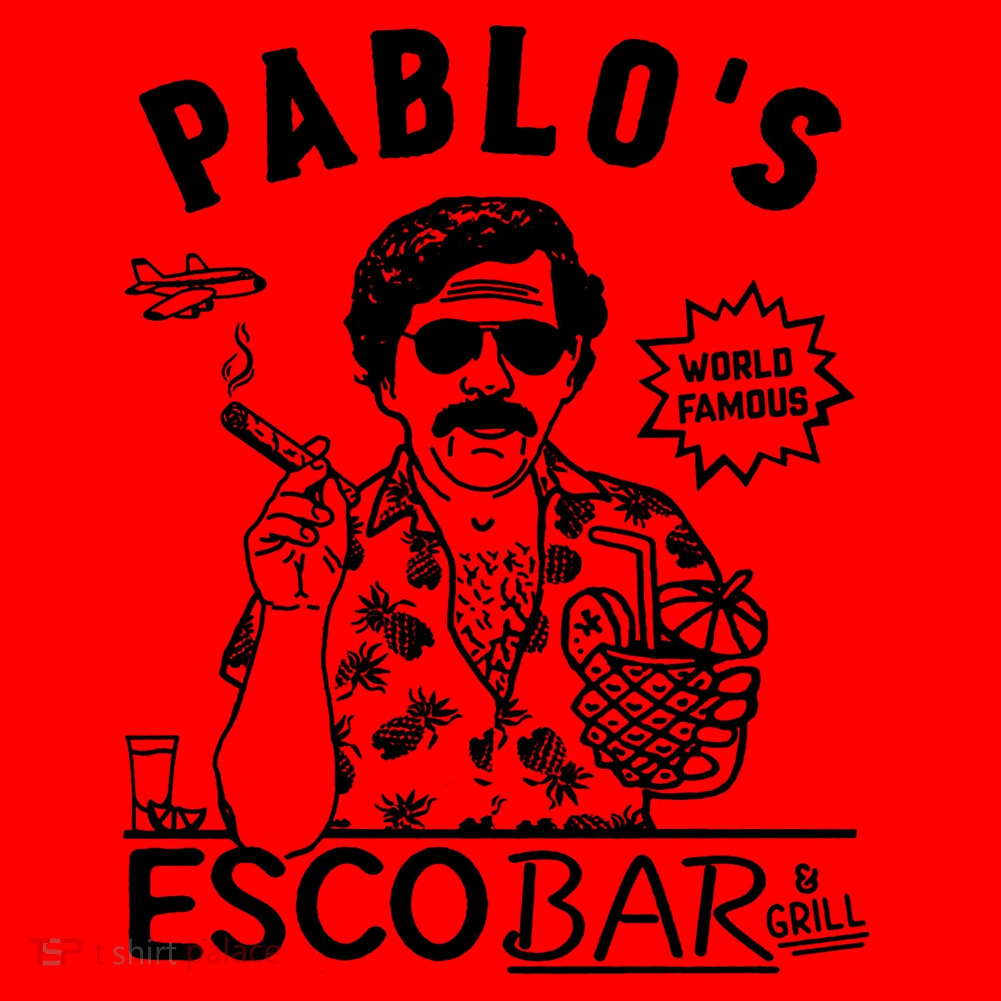 Pablo Escobar & Grill Santa Hat
