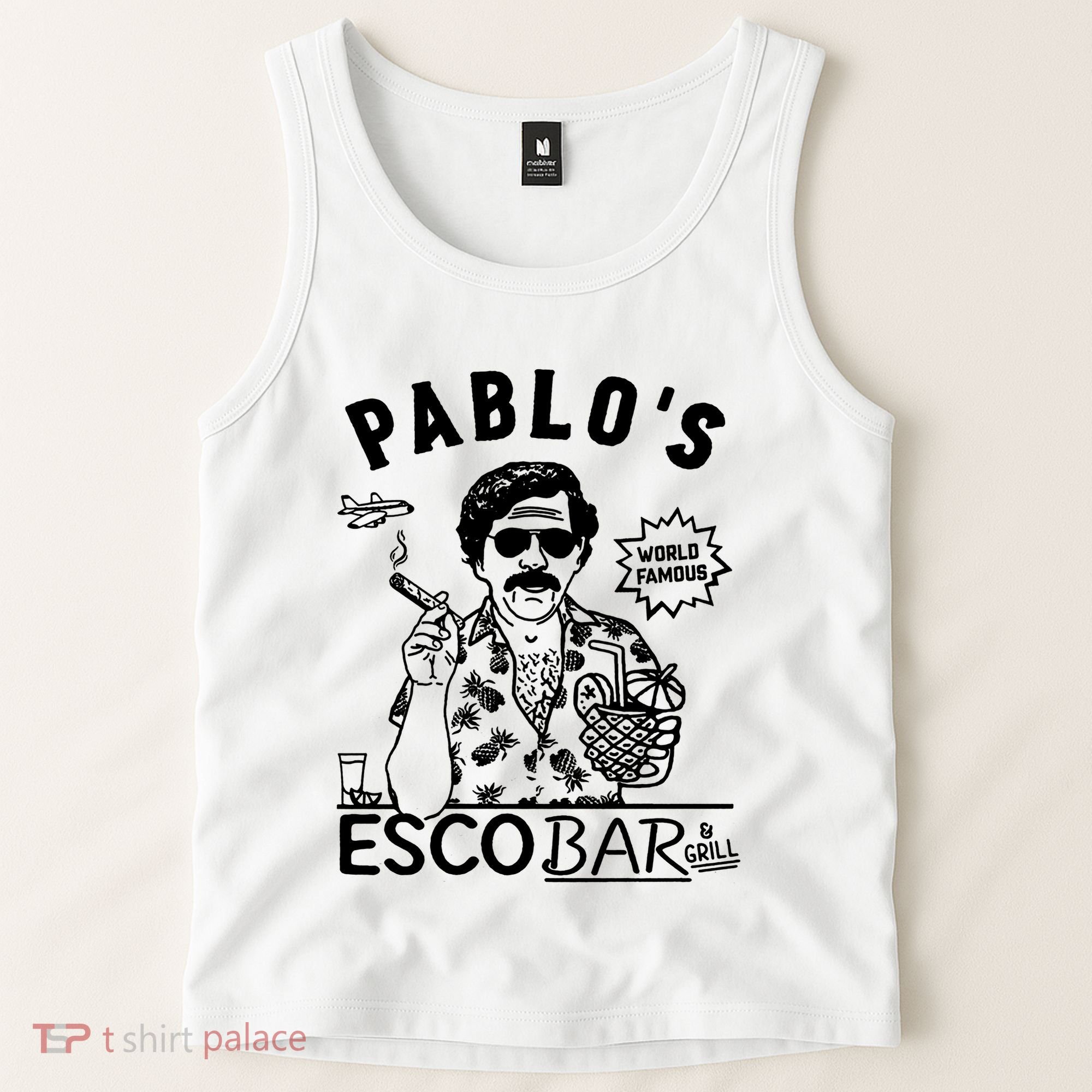 Pablo Escobar & Grill Tank Top