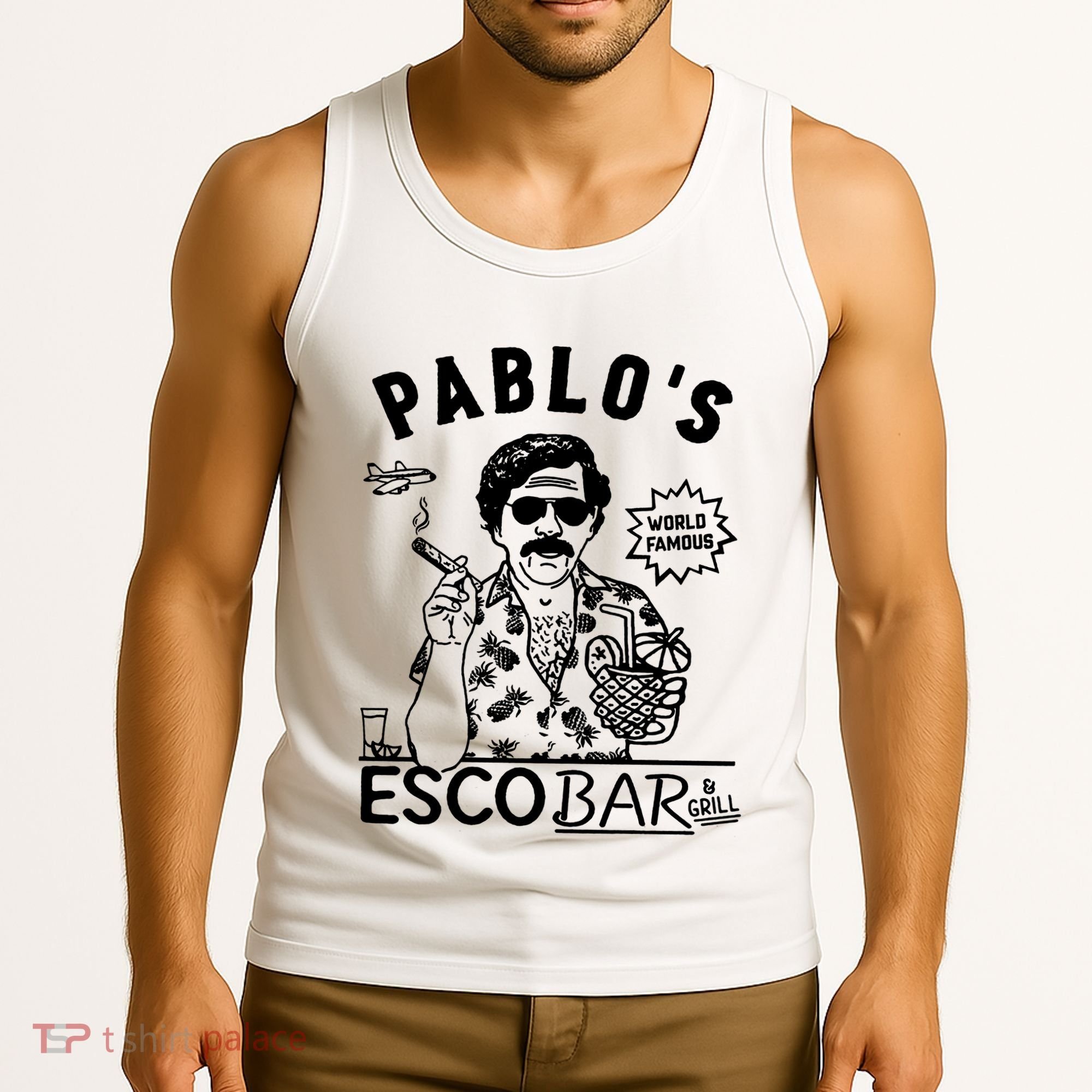 Pablo Escobar & Grill Tank Top