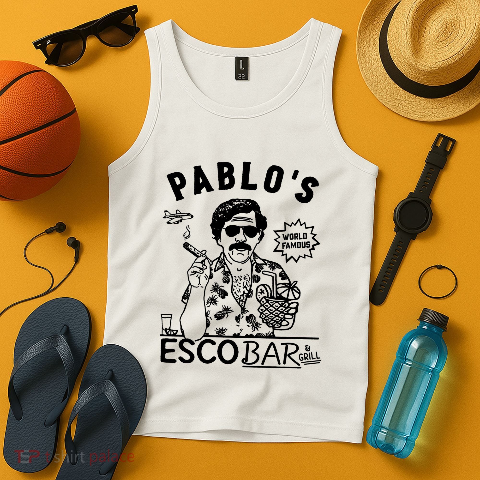Pablo Escobar & Grill Tank Top