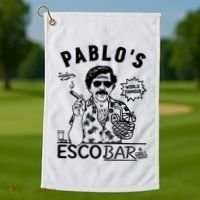 Pablo Escobar & Grill Golf Towel thumb 1