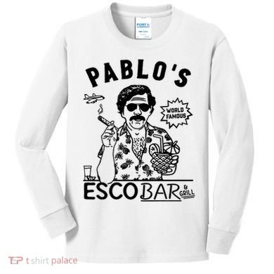 Pablo Escobar & Grill Kids Long Sleeve Shirt