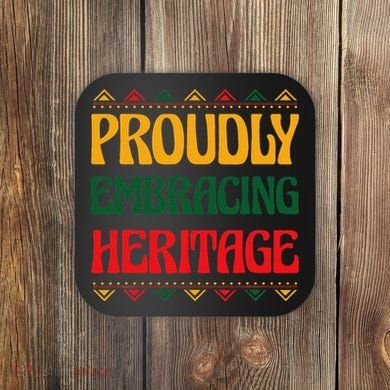 Proudly Embracing Heritage African American Coaster