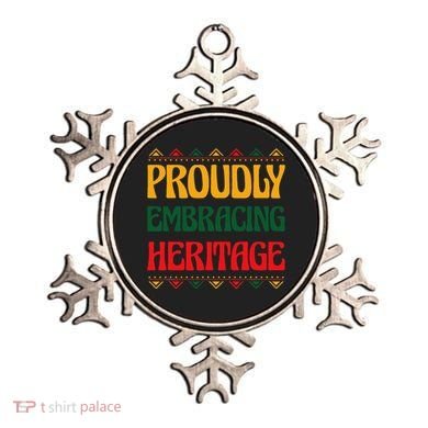 Proudly Embracing Heritage African American Ornament