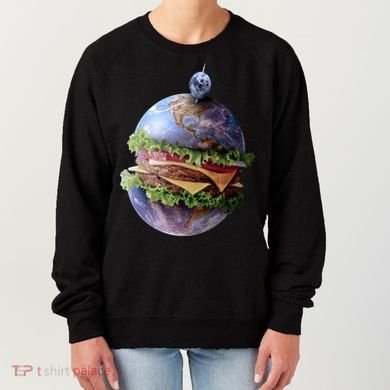 Planet Earth Hamburger Women's Sweatshirt