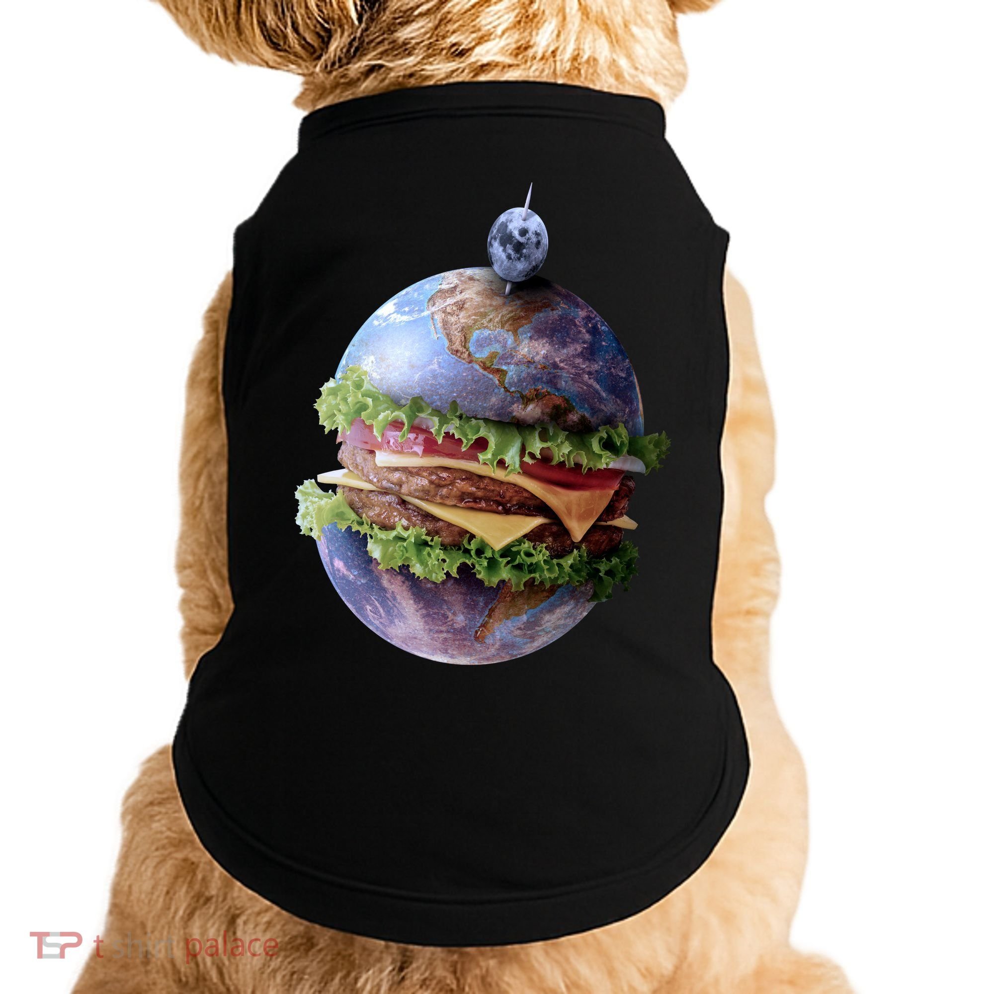 Planet Earth Hamburger Doggie Tank