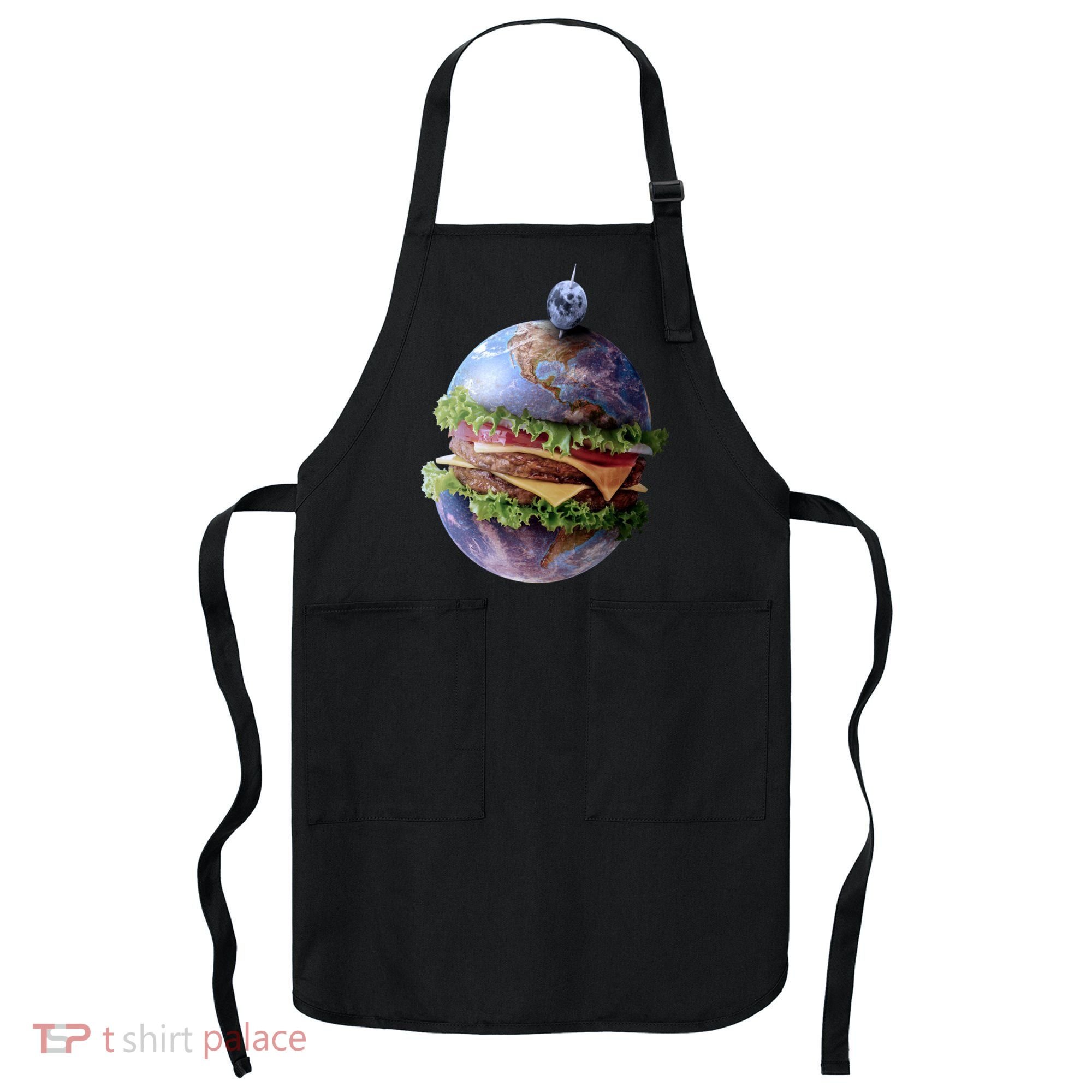 Planet Earth Hamburger Apron