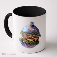 Planet Earth Hamburger Coffee Mug thumb 0