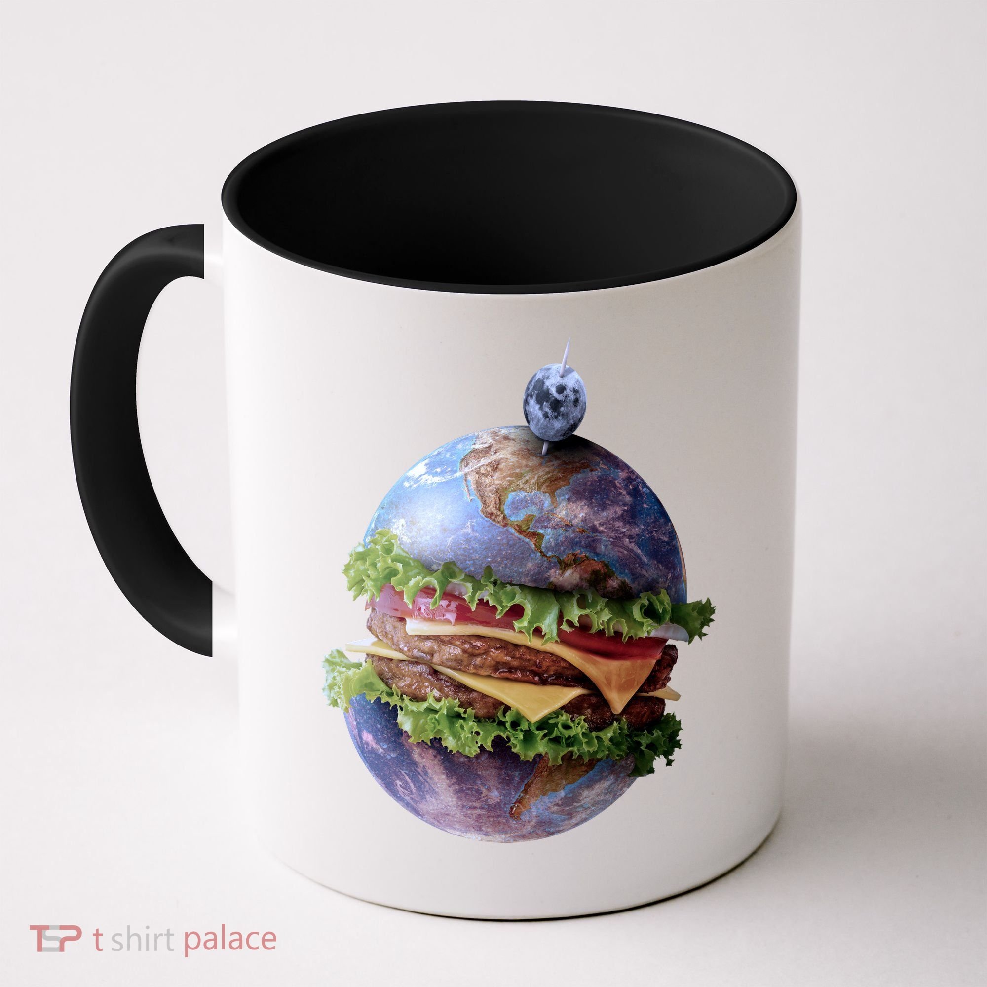 Planet Earth Hamburger Coffee Mug