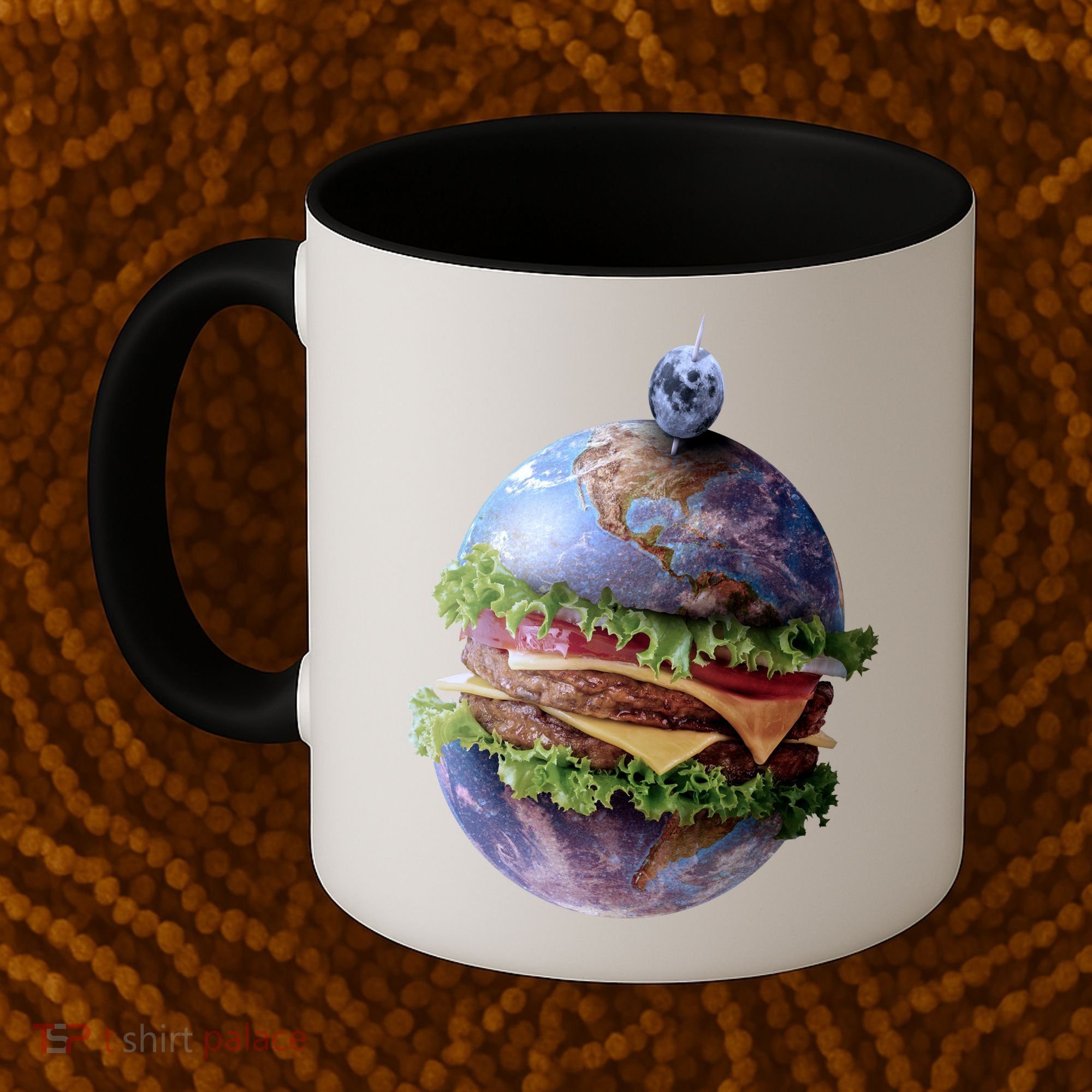 Planet Earth Hamburger Coffee Mug