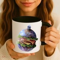 Planet Earth Hamburger Coffee Mug thumb 3