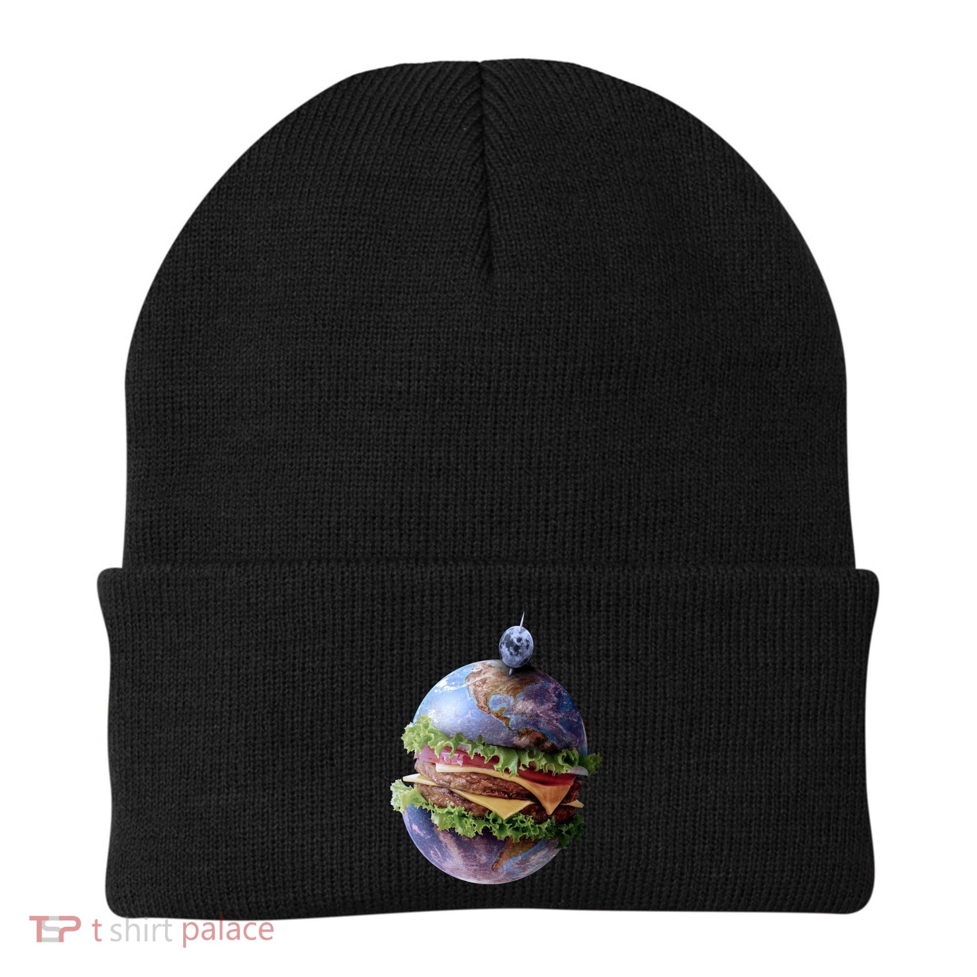Planet Earth Hamburger Beanie