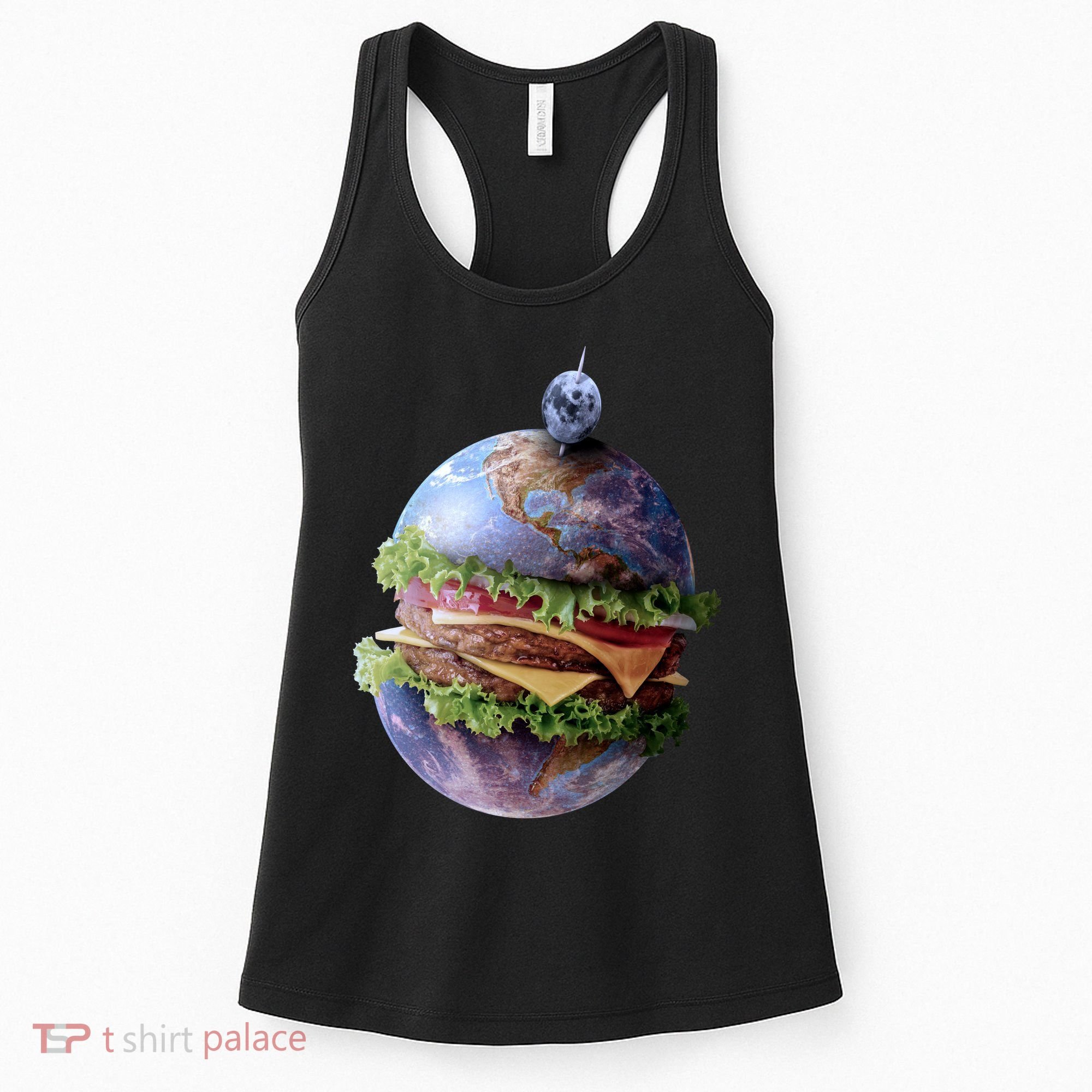 Planet Earth Hamburger Women's Tank Top