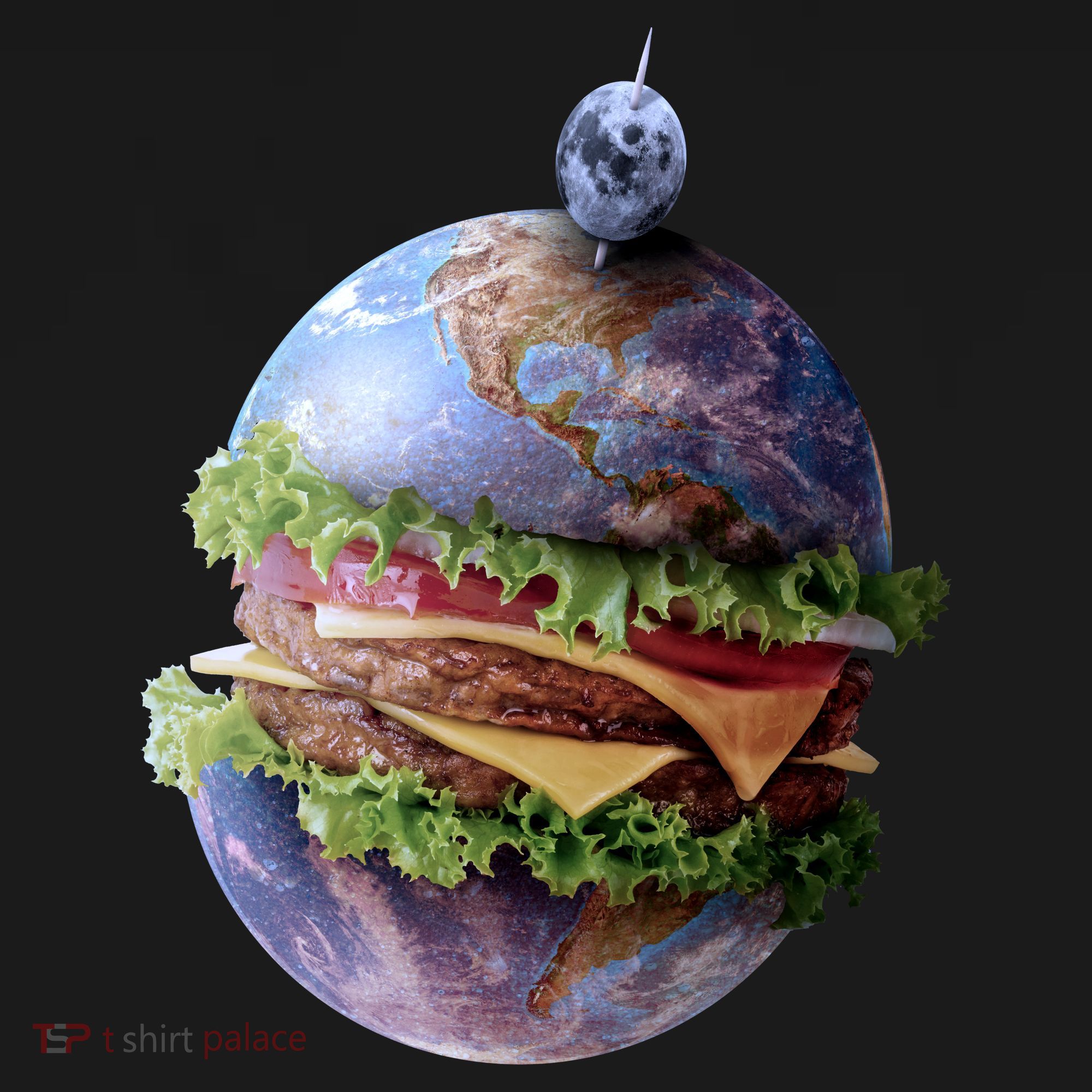 Planet Earth Hamburger Tank Top