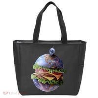 Planet Earth Hamburger Tote Bag thumb 0