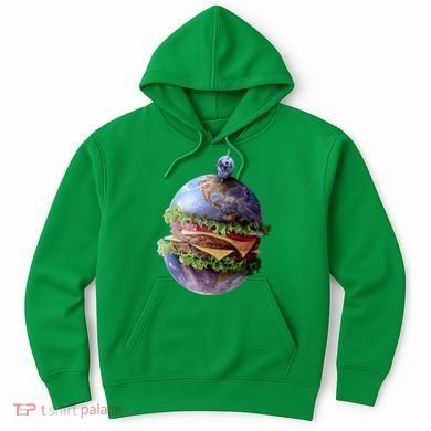 Planet Earth Hamburger Hoodie