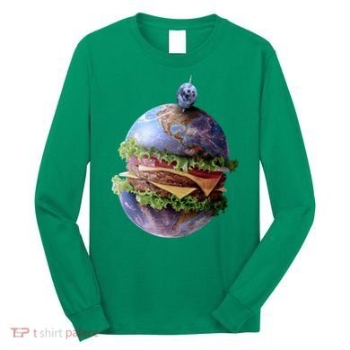 Planet Earth Hamburger Long Sleeve Shirt