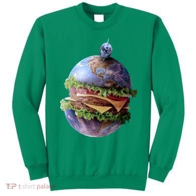 Planet Earth Hamburger Sweatshirt