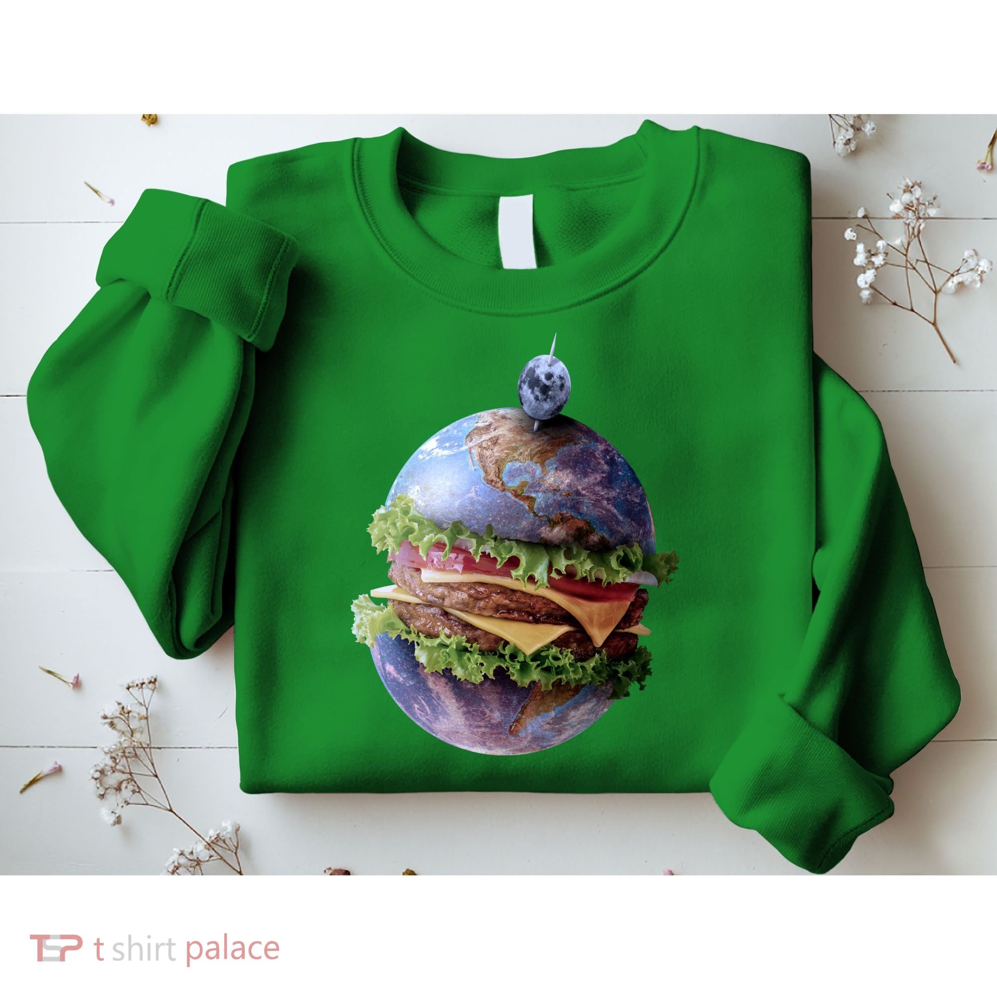 Planet Earth Hamburger Sweatshirt