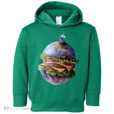 Planet Earth Hamburger Toddler Hoodie