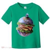 Planet Earth Hamburger Toddler T-Shirt thumb 0