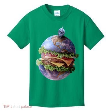 Planet Earth Hamburger Kids T-Shirt