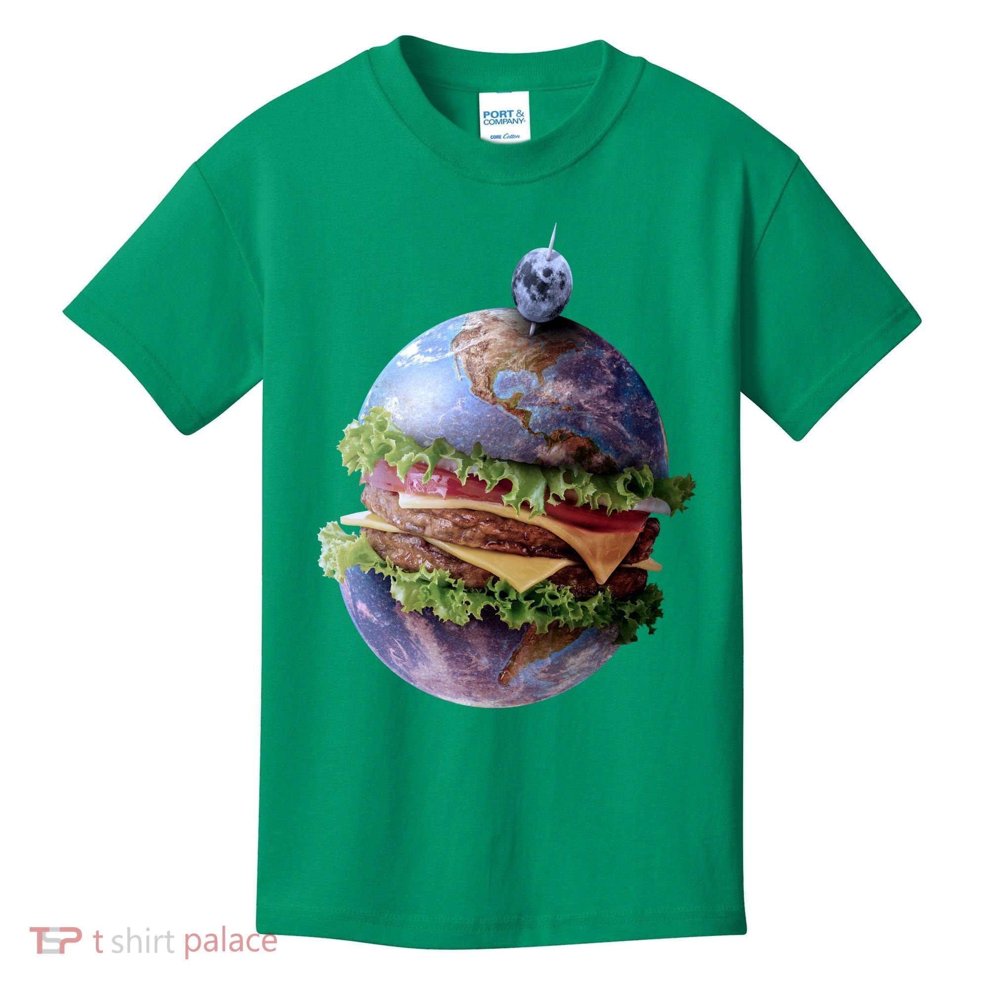 Planet Earth Hamburger Kids T-Shirt