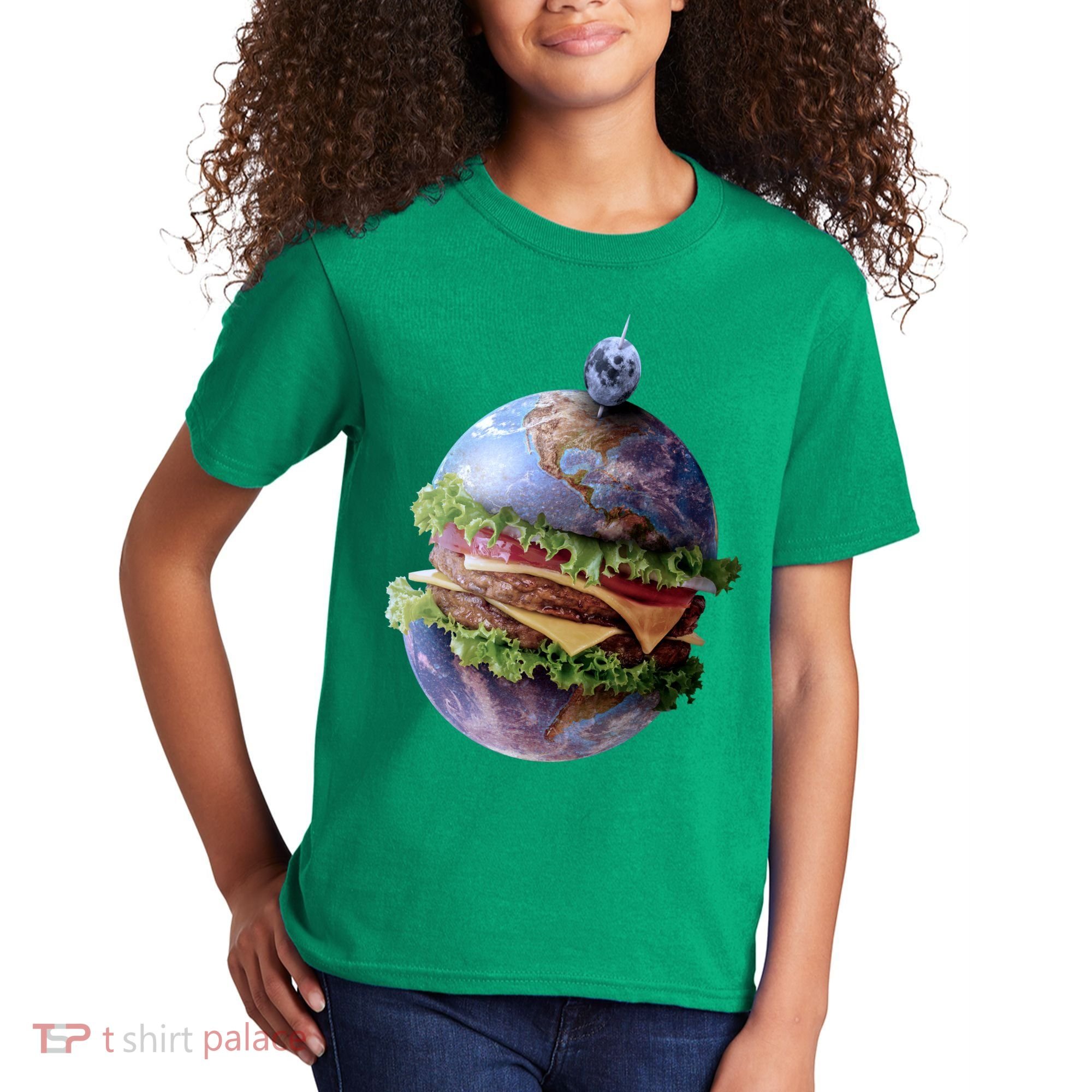Planet Earth Hamburger Kids T-Shirt