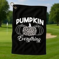 Pumpkin Everything Halloween Lover Golf Towel thumb 1