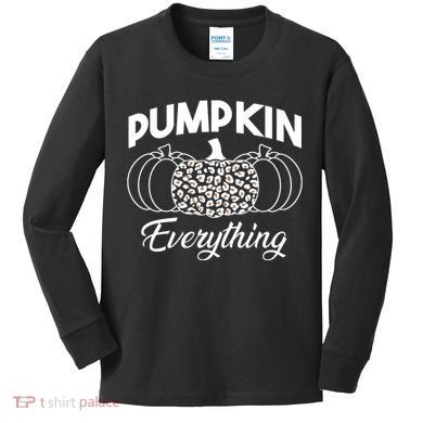 Pumpkin Everything Halloween Lover Kids Long Sleeve Shirt