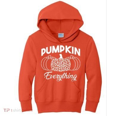 Pumpkin Everything Halloween Lover Kids Hoodie