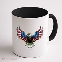 Patriotic Eagle Illustration Coffee Mug thumb 1