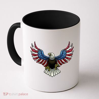 Patriotic Eagle Illustration Coffee Mug