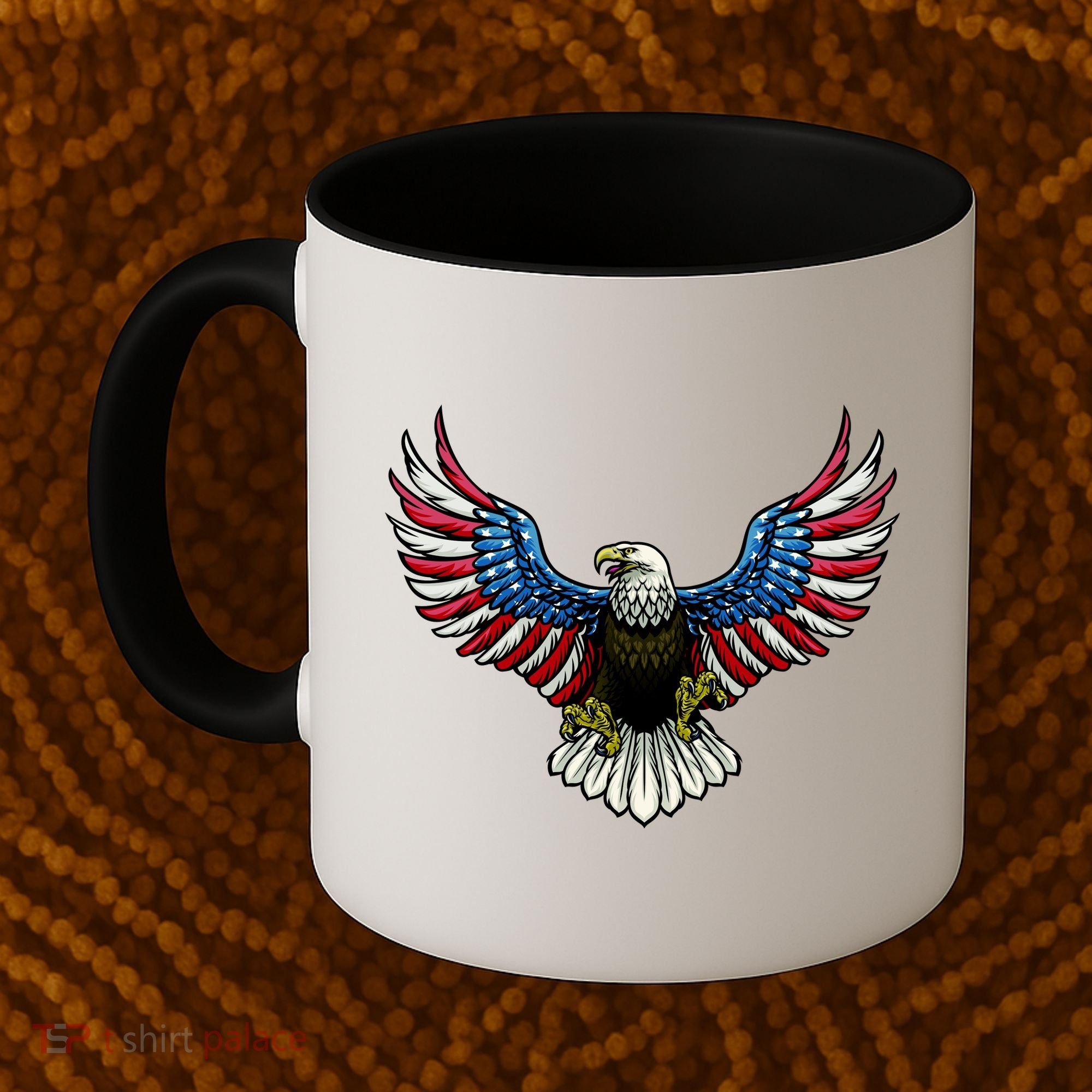 Patriotic Eagle Illustration Coffee Mug